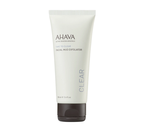 AHAVA Dead Sea Mud Facial Exfoliator – Gentle Hydrating Face Scrub with Natural Micro Granules