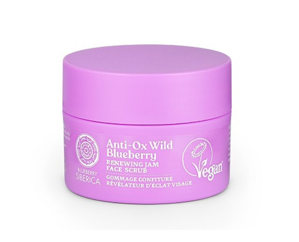 Natura Siberica Renewing Jam Face Scrub Wild Blueberry Antiox Exfoliating Facial Jam 50ml