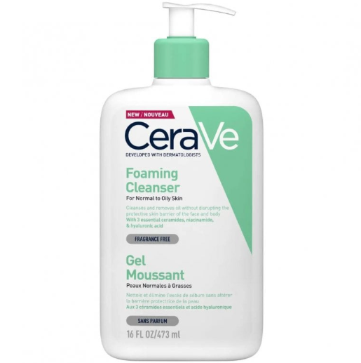 Cerave Foaming Cleanser For Normal To Oily Skin