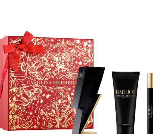 Carolina Herrera Bad Boy Eau De Toilette Gift Set - 100ml