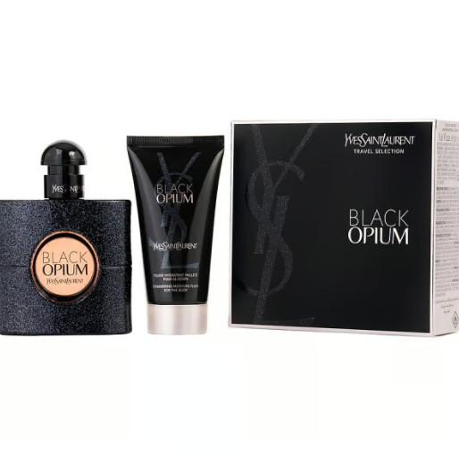 Yves Saint Laurent Black Opium Pour Femme Set Eau De Parfum Spray 50ml + Body Balm 50ml