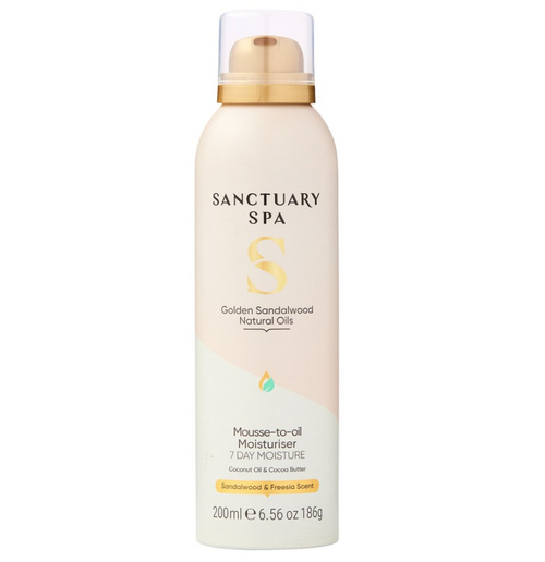 Sanctuary Spa Golden Sandalwood Mousse to Oil Moisturiser 200ml