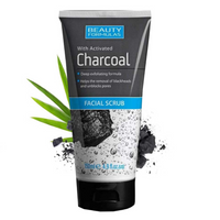 Beauty Formulas Charcoal Facial Scrub Cleansing Peeling With Activated Charcoal 150ml