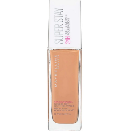 Maybelline Superstay 24H Full Coverage Foundation - 58 True Caramel