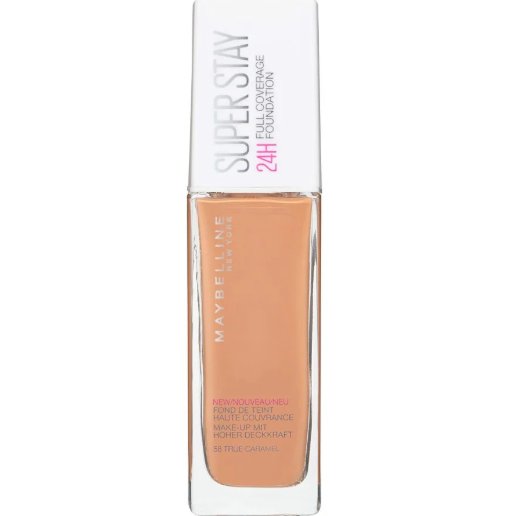 Maybelline Superstay 24H Full Coverage Foundation - 58 True Caramel