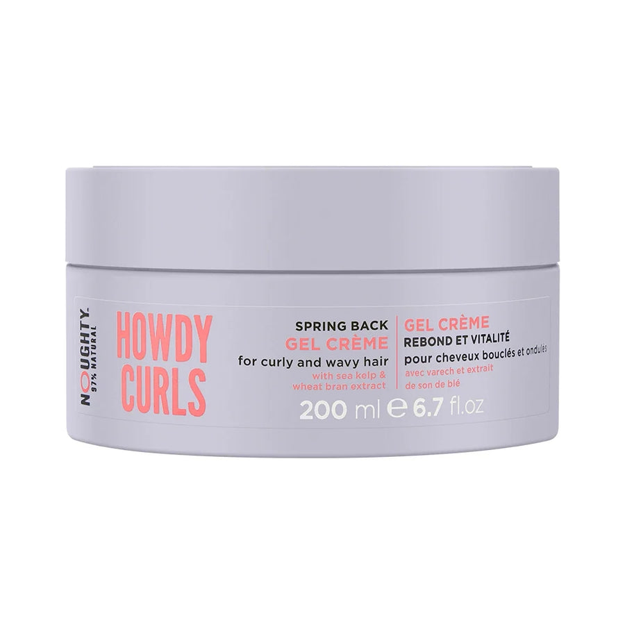Noughty Howdy Curls Spring Back Gel Crème 200ml – Curl Defining Gel Cream