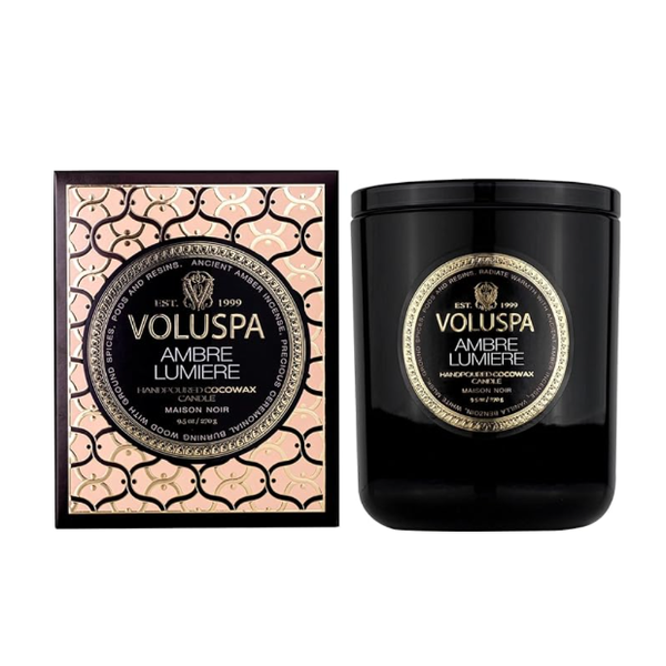 Voluspa Ambre Lumiere Scented Candle with Lid 270g