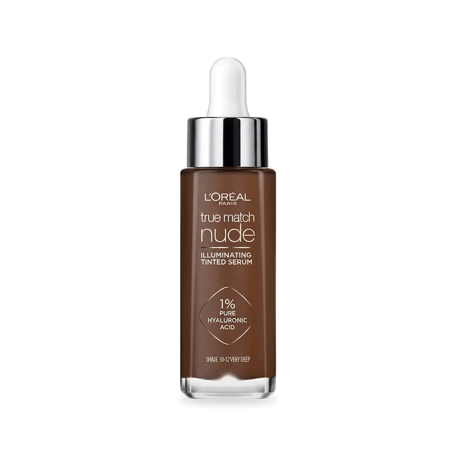 L'Oréal Paris True Match Nude Plumping Tinted Serum - 10-12 Very Deep