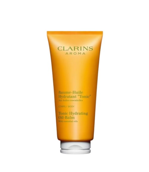 Clarins Tonic Hydrating Oil-Balm tube on a white background