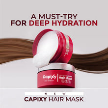 Capixy Hair Mask 250ml featuring a rich formula that helps restore softness, strength, and shine.