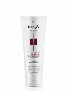 Capixy Hair Hydrating Conditioner 250ml displayed clearly, highlighting the product packaging, name, size, and sulfate-free formula.