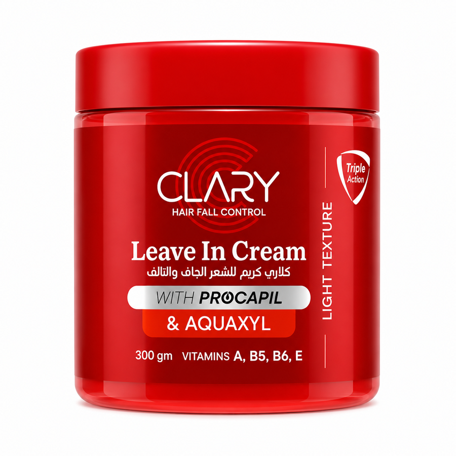 Clary Leave-In Cream with Procapil and Argan Oil for smoother, softer-looking hair