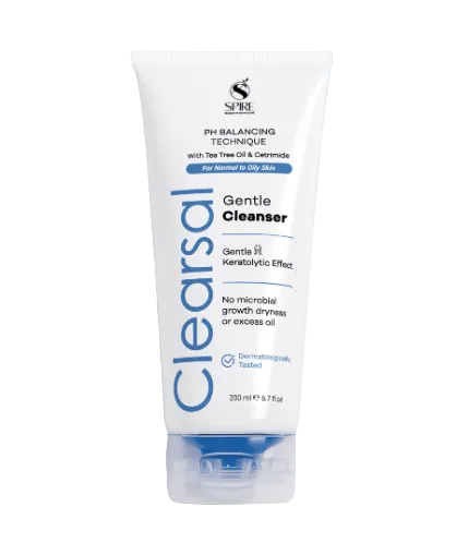 Clearsal Cleanser with pH Balancing Technique formulated to gently cleanse while helping maintain the skin's natural pH balance.