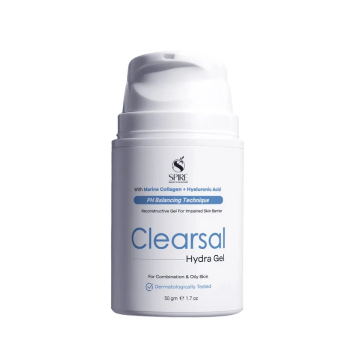 Clearsal Hydra Gel formulated to provide lightweight hydration and leave skin feeling soft and refreshed.