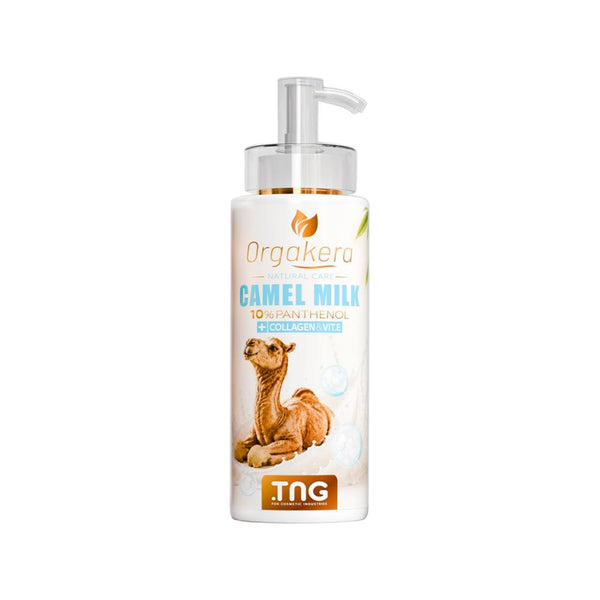 Orgakera Camel Milk Lotion with 10% Panthenol 250ml – Moisturizing & Soothing Body Lotion