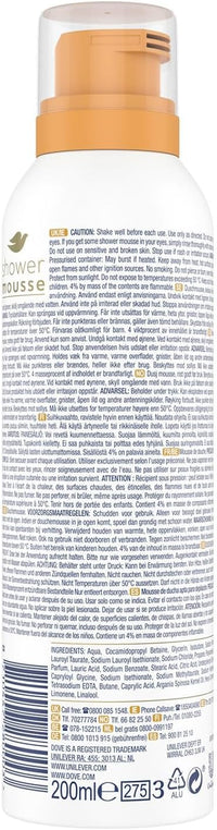 Dove Argan Oil Shower Mousse, 200 ml