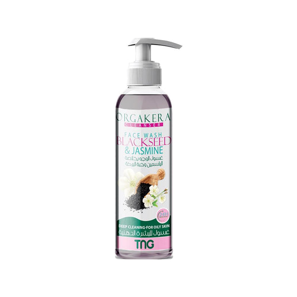 Orgakera Black Seed & Jasmine Face Wash 250ml | Oil Control Cleanser