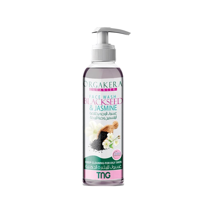 Orgakera Black Seed & Jasmine Face Wash 250ml | Oil Control Cleanser