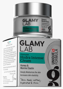 GLAMYLAB Hydra Intense Cream with Marine Elastin for deeply hydrated and moisturized skin