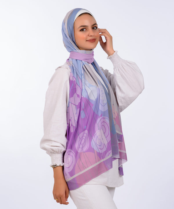 Kayan Chiffon Printed Scarf 9 - 8COM STORES