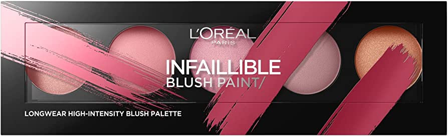 L'Oréal Infaillable Blush Paint in Ambers featuring a lightweight liquid blush with a smooth, blendable formula for a natural-looking flush and radiant finish.