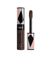 L'Oréal Paris Infaillible More Than Concealer 344 Espresso featuring a lightweight, blendable formula to conceal dark circles and blemishes.