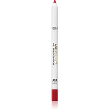 L'Oréal Paris Age Perfect Anti-Feathering Lip Liner in shade 394 Flaming Carmin displayed as a lip pencil, featuring a creamy formula designed for precise lip definition.