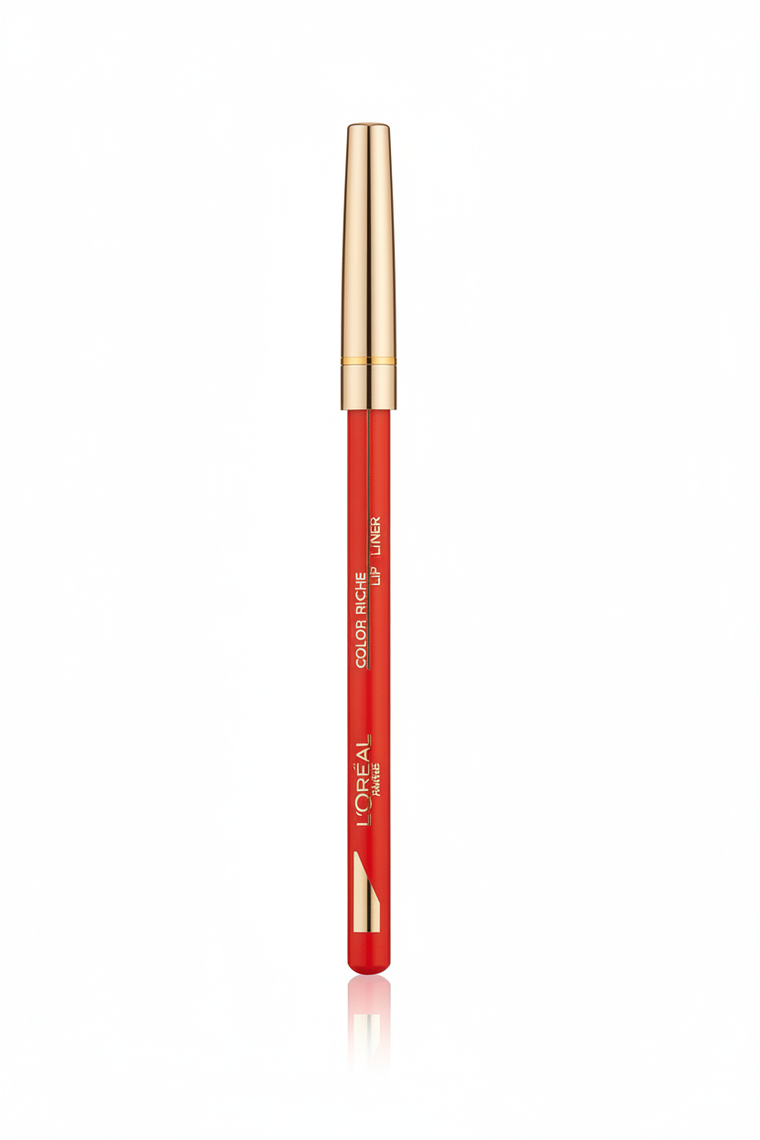 L'Oréal Paris Color Riche Lip Liner in shade 148 Chez Lui displayed as a lip pencil, featuring a richly pigmented formula for precise lip definition.