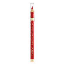 L'Oréal Paris Color Riche Lip Liner Couture in shade 377 Perfect Red displayed as a lip pencil, featuring a richly pigmented formula for precise lip definition.