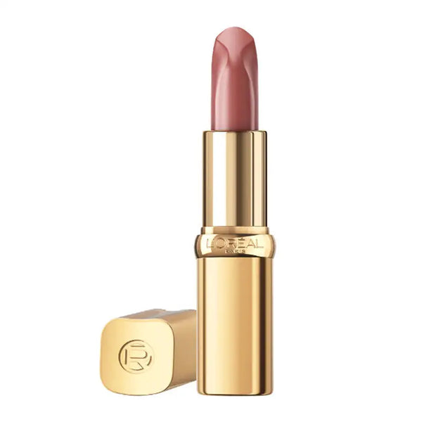 L'Oréal Paris Color Riche Satin Nudes of Worth Lipstick 550 Unapologetic with a creamy satin finish.
