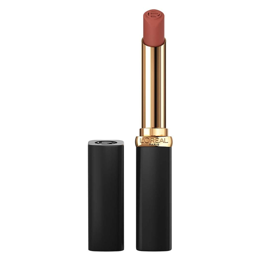 L'Oréal Paris Colour Riche Intense Volume Matte Lipstick in shade 540 Le Nude Unstoppable with rich nude color and a velvety matte finish.
