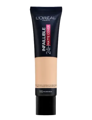 L'Oréal Paris Infaillible 24H Matte Cover Foundation 115 Golden Beige.