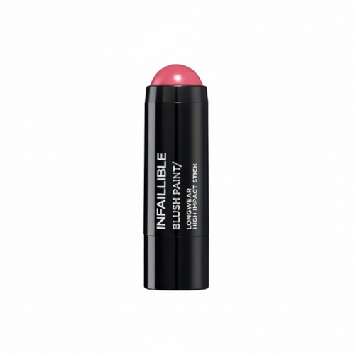 L'Oréal Paris Infallible Blush Paint Stick in shade 103 Fuchsia War displayed in its stick packaging, featuring a creamy blush formula with vibrant color payoff.