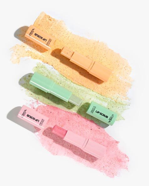 Texture of L'Oréal Paris Lip Spa Exfoliating Lip Scrub showcasing its exfoliating formula with a smooth, conditioning consistency.