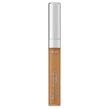 L'Oréal Paris True Match Concealer 7.D/W Golden Amber featuring a creamy, blendable formula to conceal dark circles and imperfections.
