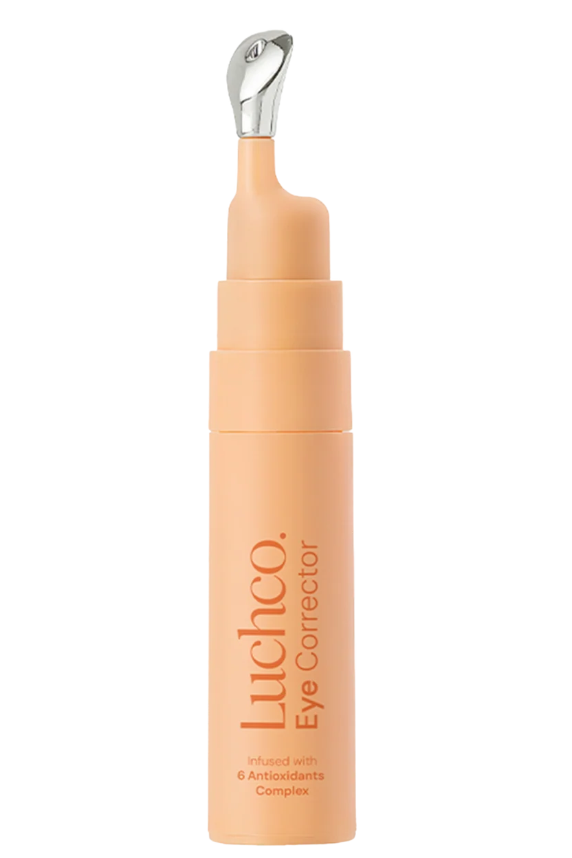 Luchco Eye Corrector 10ml under eye serum for dark circles and puffiness with Caffeine and Peptides
