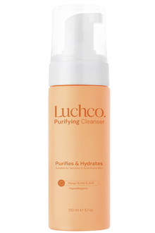 Luchco Purifying Cleanser 150ml displayed clearly, highlighting the product packaging, name, size, and purifying face wash formula.