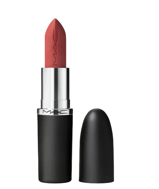 MAC Macximal Silky Matte Lipstick in shade Mull It To The Max displayed in its lipstick bullet, featuring a silky matte lipstick with rich color payoff.