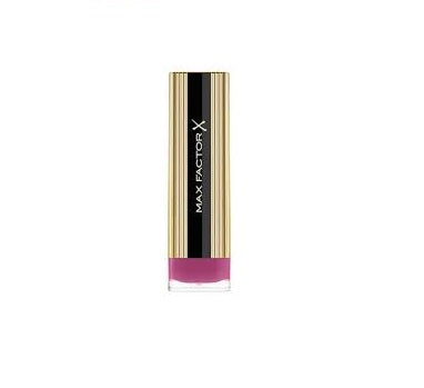 Max Factor Color Elixir Lipstick in shade 125 Icy Rose with rich rosy color and a moisturizing satin finish.