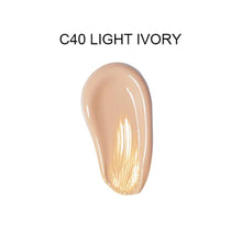 Swatch of Max Factor Facefinity 3-in-1 All Day Flawless Foundation in shade C40 Light Ivory showcasing its light ivory tone, smooth texture, and buildable coverage.