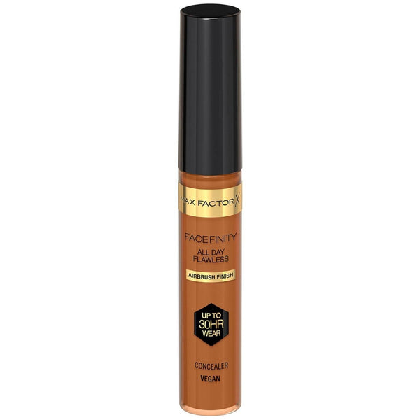Max Factor Facefinity All Day Flawless Concealer in shade 090 with lightweight, full coverage and a natural matte finish.