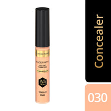 Max Factor Facefinity All Day Flawless Concealer 030 featuring a long-lasting, blendable formula to conceal dark circles and blemishes.