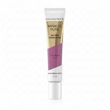 Max Factor Miracle Pure Infused Cream Blush in 04 Blooming Berry featuring a lightweight cream blush with a smooth, blendable formula for a fresh, healthy-looking glow.