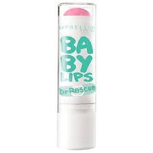 Maybelline Baby Lips Dr. Rescue Lip Balm in Berry Soft with a soothing moisturizing formula that helps relieve dry lips and provides long-lasting hydration.