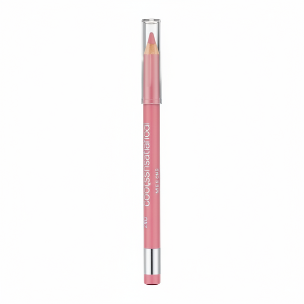 Maybelline Color Sensational Lip Liner in shade 132 Sweet Pink displayed as a lip pencil, featuring a richly pigmented formula for precise lip definition.