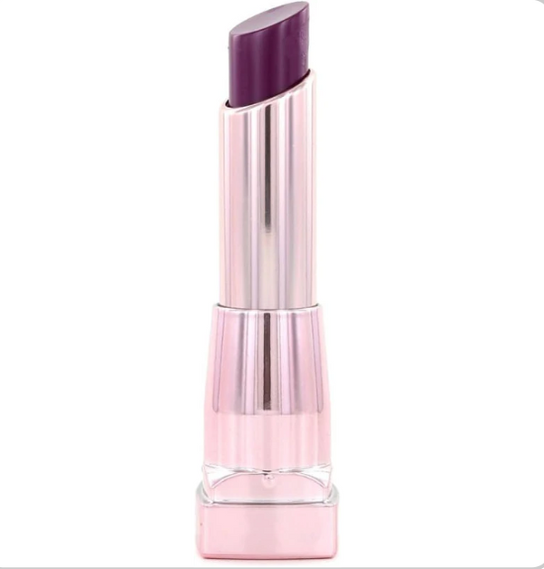 Maybelline Color Sensational Lipstick in shade 120 Berry Blackmail displayed in its lipstick bullet, featuring a creamy formula with rich color payoff and a smooth finish.