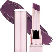Swatch of Maybelline Color Sensational Lipstick in shade 120 Berry Blackmail showcasing its rich berry color, creamy texture, and smooth, even application.