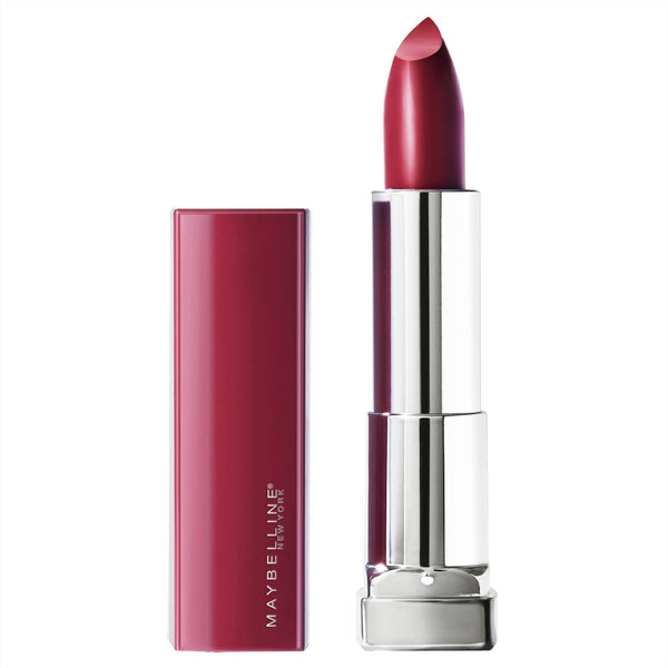 Maybelline Color Sensational Made For You Lipstick in shade 388 Plum For Me displayed in its lipstick bullet, featuring a richly pigmented lipstick with a smooth satin finish.
