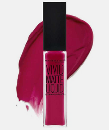 Close-up of the Maybelline Color Sensational Vivid Matte Liquid Lipstick 40 Berry Boost applicator, designed for precise application and smooth, even coverage.