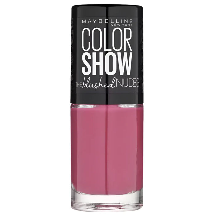 Maybelline Color Show Blushed Nudes Nail Polish in shade 449 Crimson Flush with a smooth formula and a glossy, long-lasting finish.